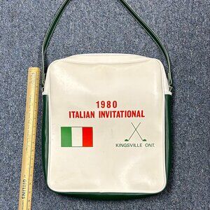 Vintage 1980 Italian Invitational Book Bag Golf Kingsville